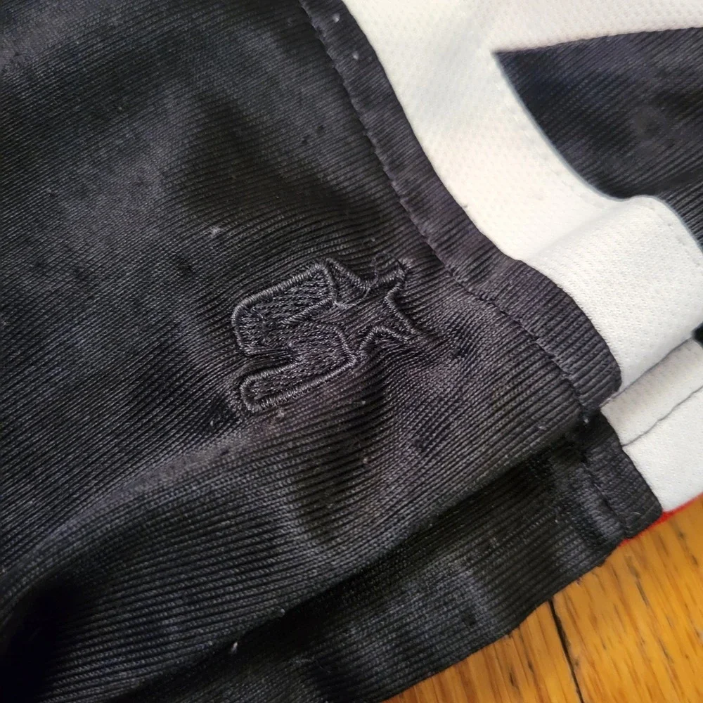Starter Athletic Basketball Shorts Black Red White Reversible Pockets XXL DAZZLE